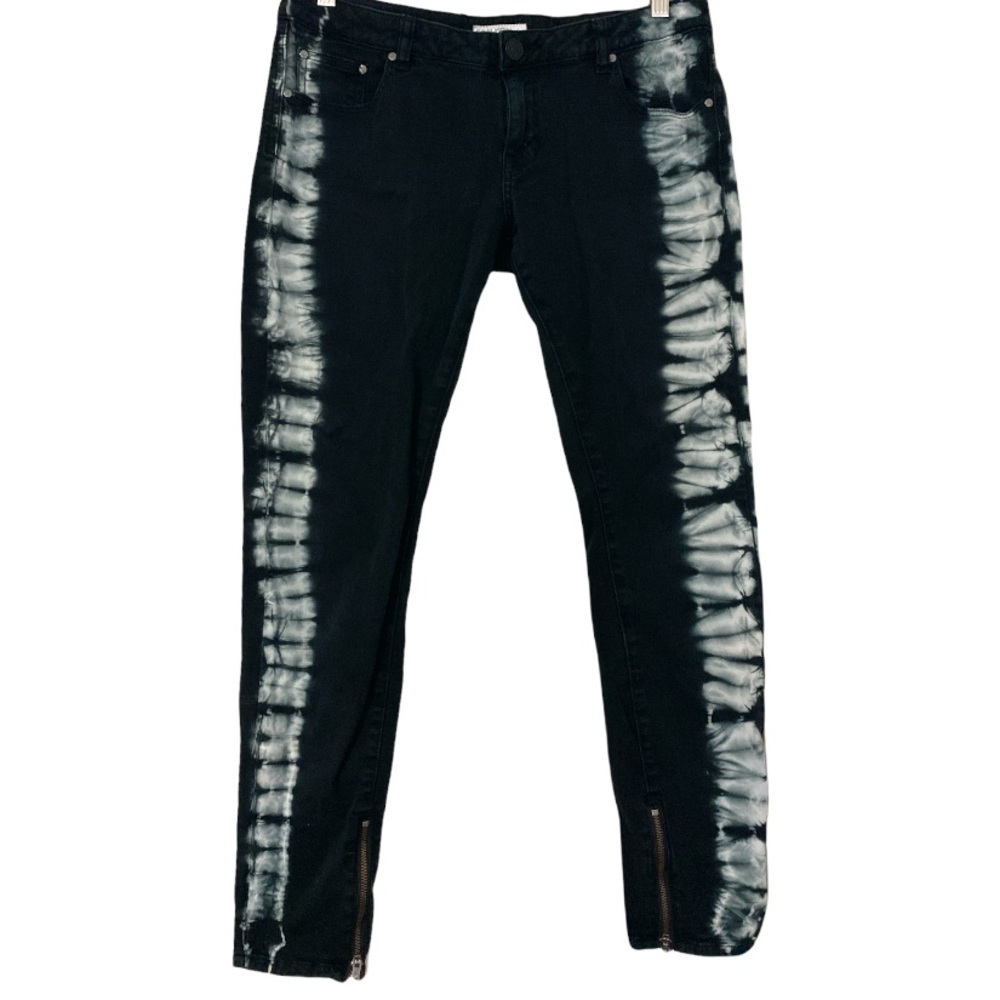 Rip Curl tie dye lined black skinny jeans 9